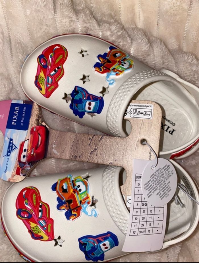Sabot crocs cars pixar flash mcqueen T27 - photo numéro 2