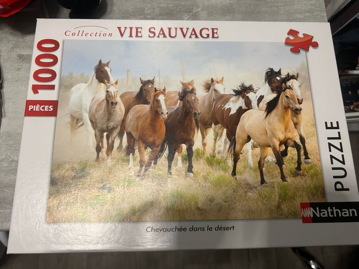puzzle vie sauvage chevaux puzzle remis en boite - photo numéro 2