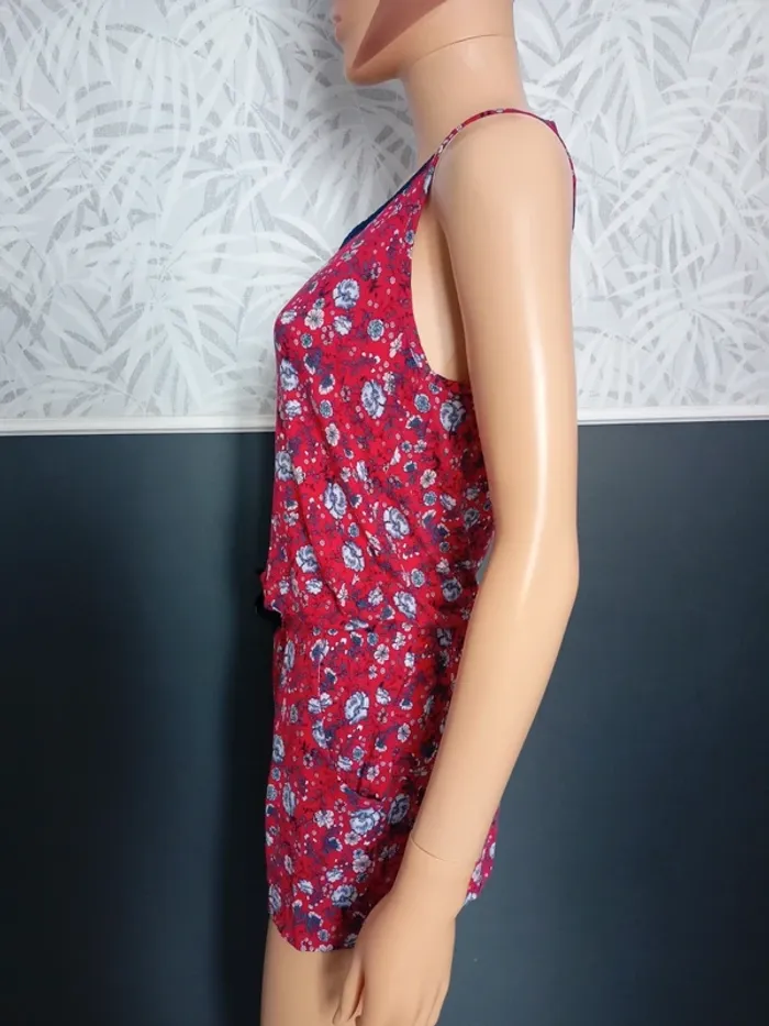 Pyjama Combi short fleuri M (38) R*386 - photo numéro 3