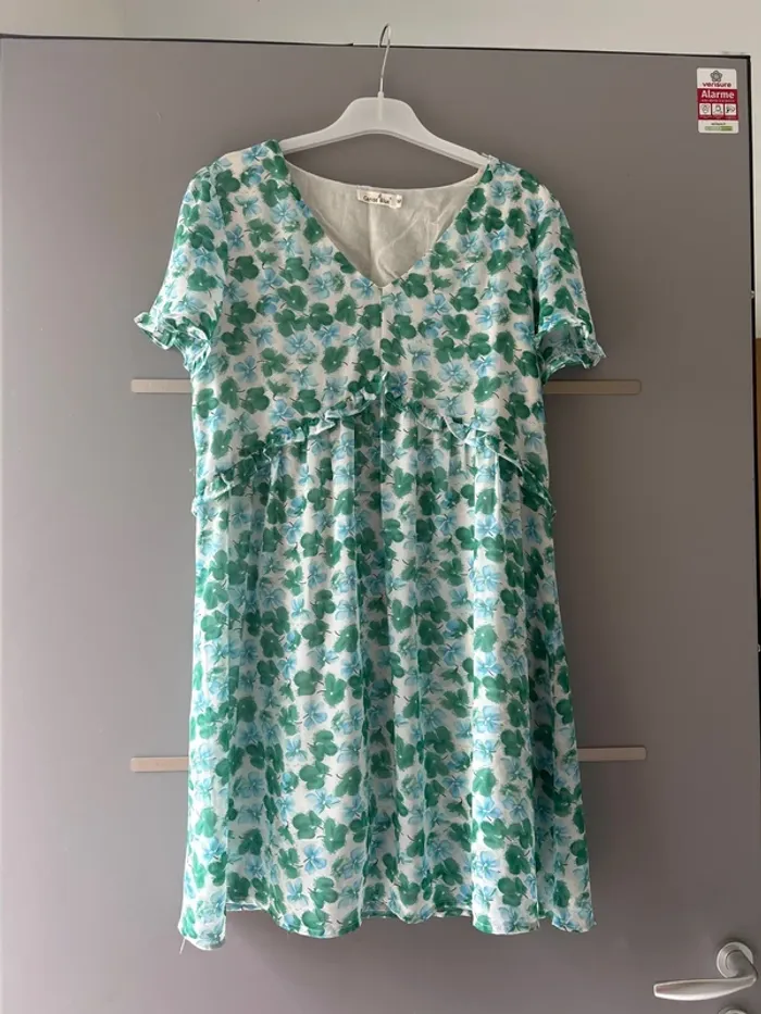 Robe été cerise blue taille M