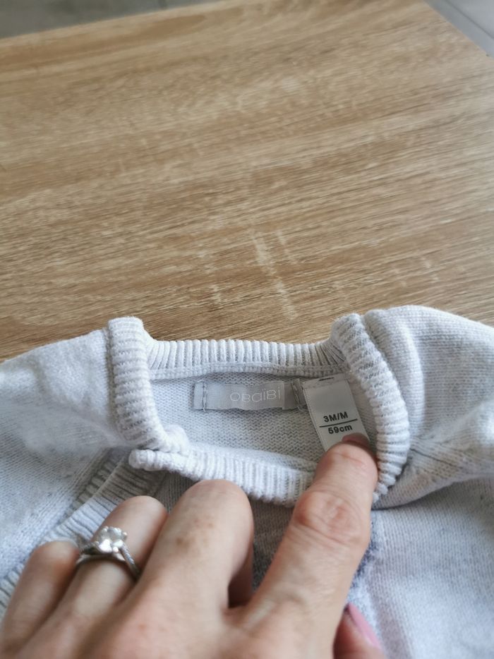 Ensemble combinaison + body 3 mois oba - photo numéro 2