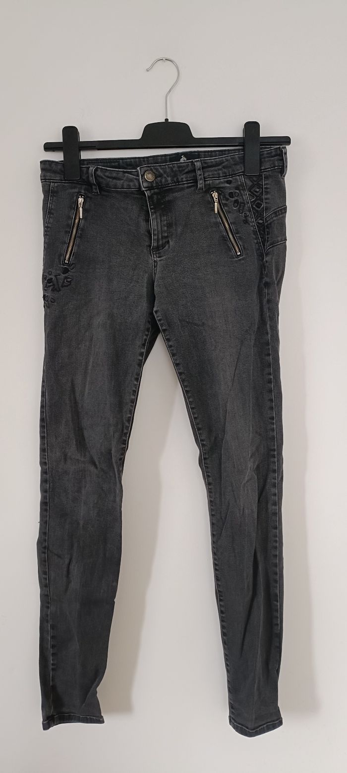 Pantalon jean one step avec petit broderie taille 30 - photo numéro 5