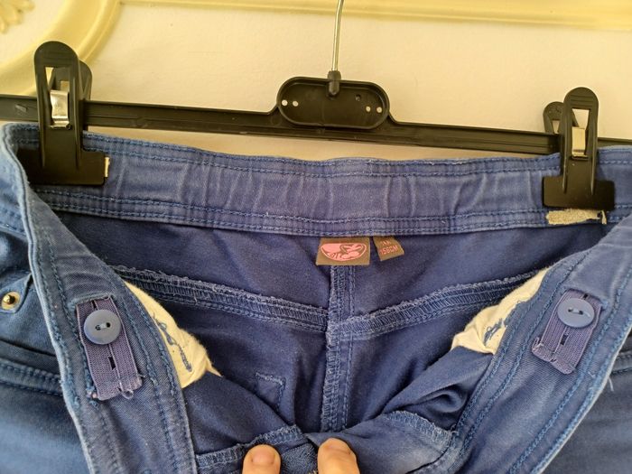 Jeans couleur bleu dur fille bilook 14 ans - photo numéro 9