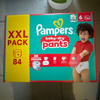 Pampers couché pants culotte xxl pack taille6