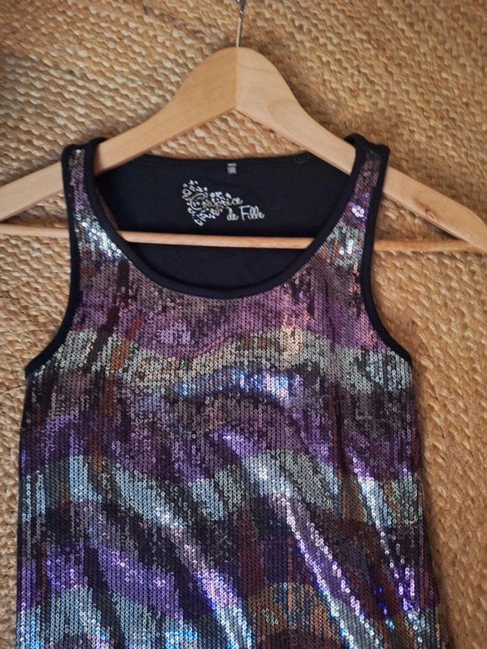 Top à sequins esprit disco parfait pour vos soirées festives - photo numéro 17
