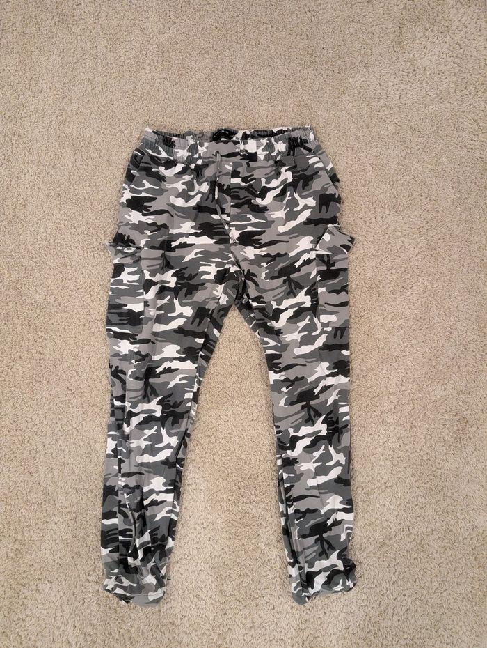 Bas de jogging gris militaire