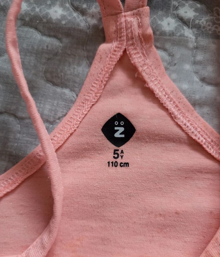 Robe d'été corail pailleté 5 ans - photo numéro 4