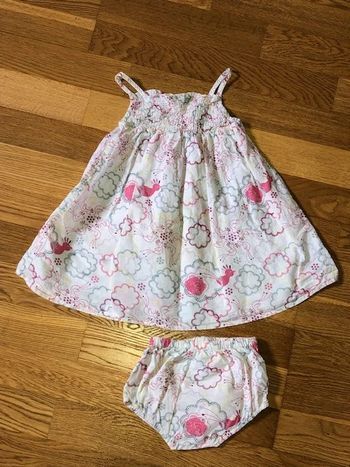Ensemble robe et bloomer DPAM 18 mois (81 cm)
