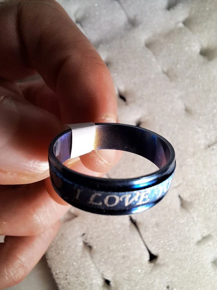 Bague acier inoxydable motifs - photo numéro 7