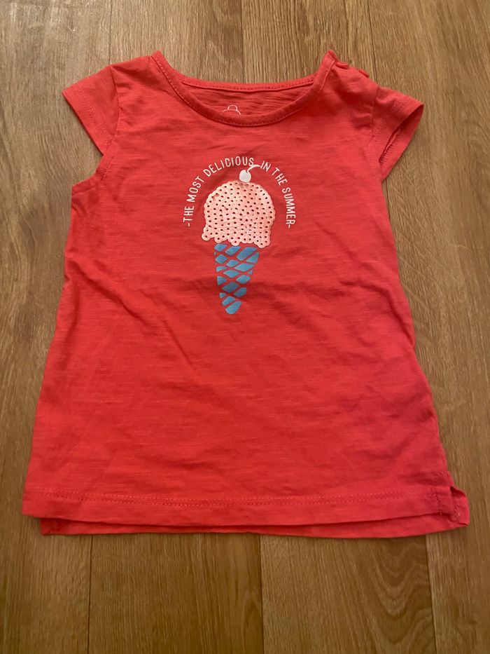 Lot de 2 T-shirt colorés 6-9 mois - photo numéro 4