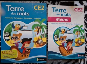 Livre de français terre de mots ce2 + memo