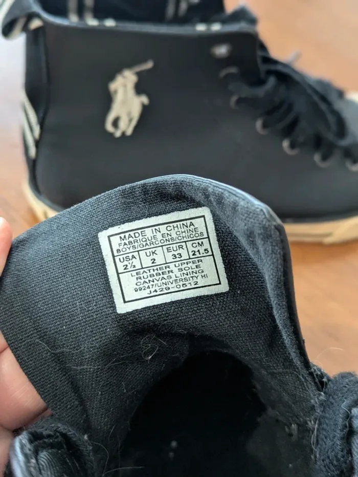 Basket montante Ralph Lauren noir - photo numéro 17
