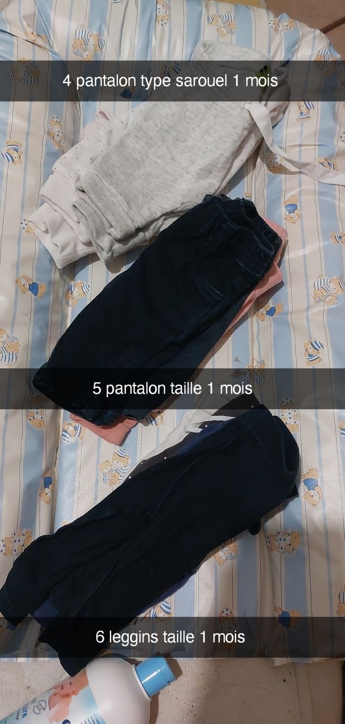Pantalon et legging 1 mois