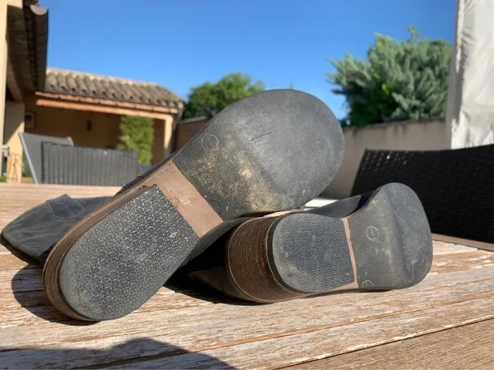 Bottes souples en cuir noir Minelli taille 37 - photo numéro 7