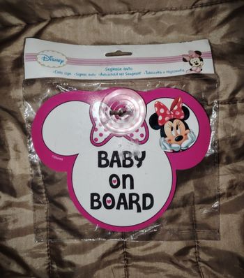 Signal auto minnie disney baby on board neuf