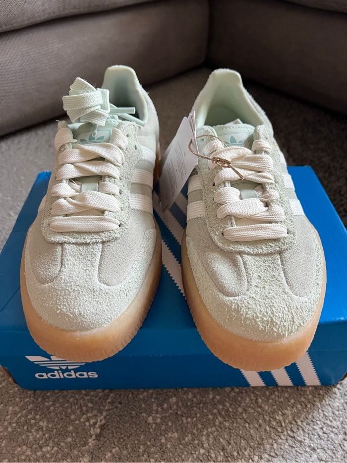 Adidas Sambae Linen Green Gum - photo numéro 4