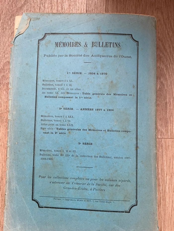 La société tome quatrième Antiquaires de l’ouest 1911 - photo numéro 7