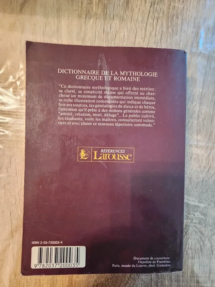 Dictionnaire de la mythologie grecque et romaine - Références Larousse - photo numéro 2