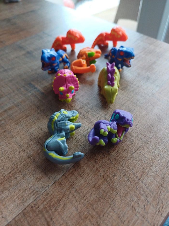Lot 9 kinder dinosaure - photo numéro 2