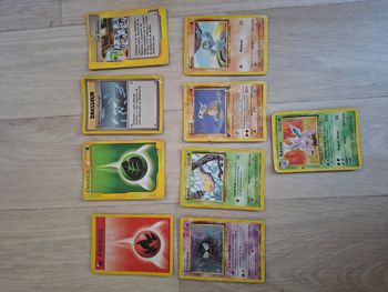 Lot cartes Pokémon anciennes – vintage (état joué)