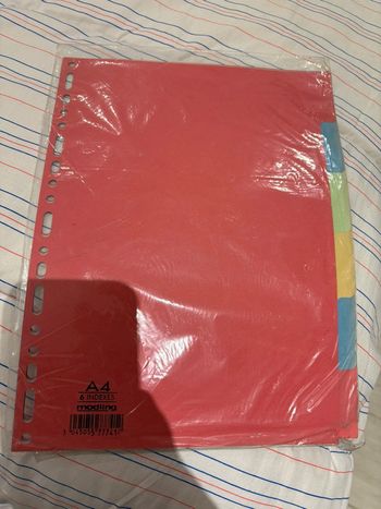 Paquet neuf de 6 intercalaires