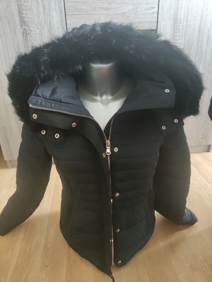 Doudoune Pimkie à capuche noire taille S - photo numéro 4