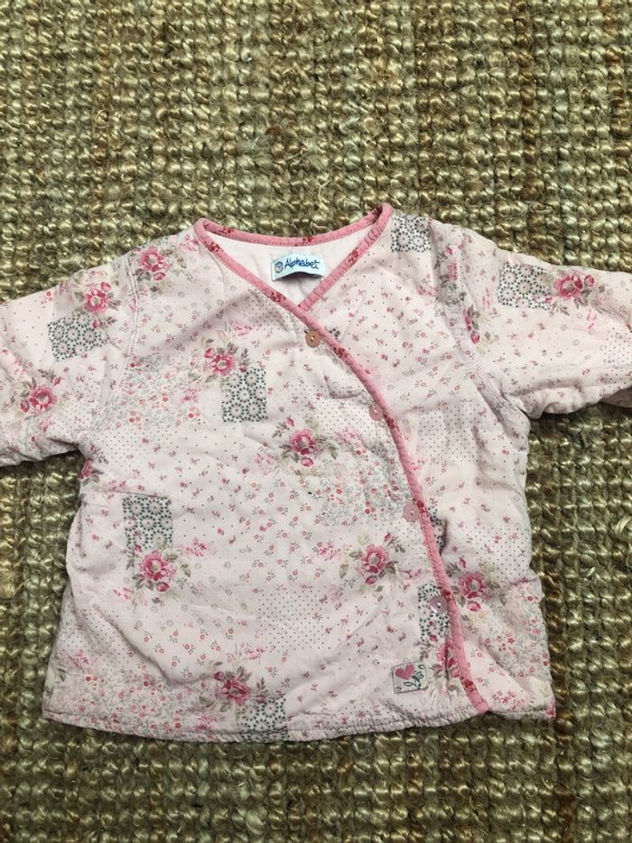 Veste kimono légèrement matelassée