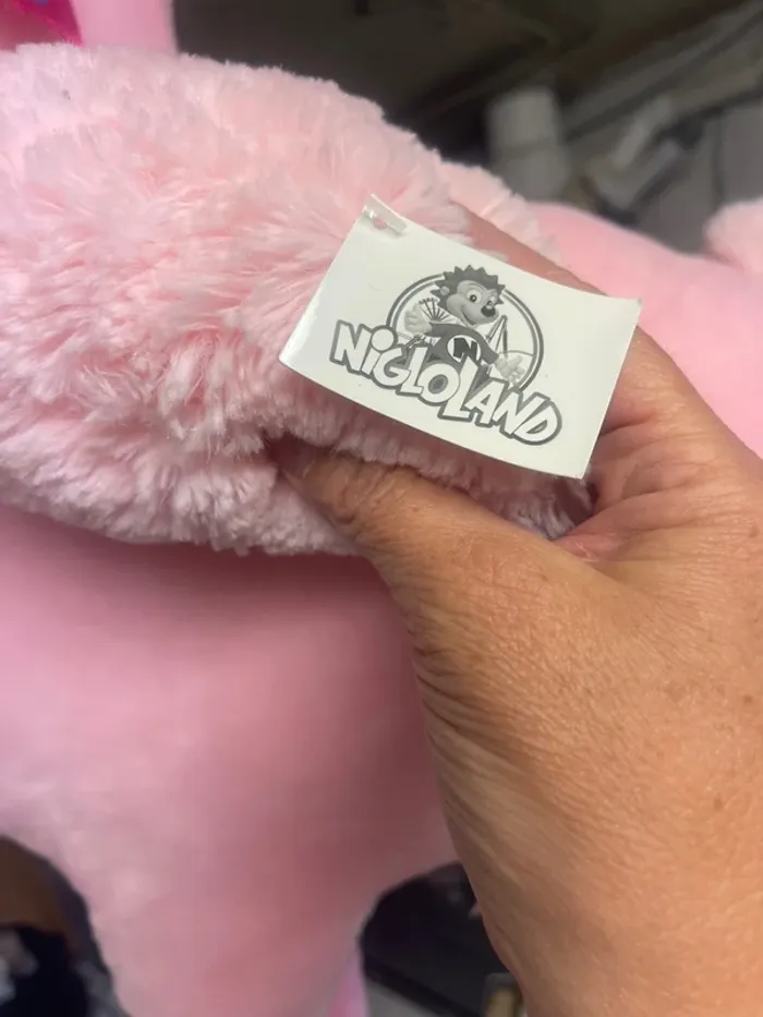 Peluche Nigloland flamant rose - photo numéro 6