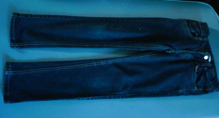 Lot pantalons garçon 10 ans Gemo jean bleu + gris TBE - photo numéro 5
