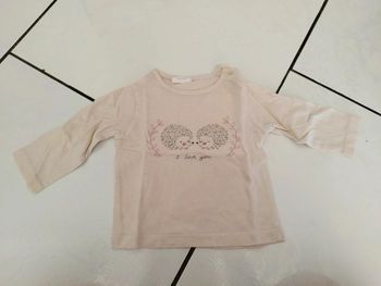 Tee-shirt manches longues hérisson