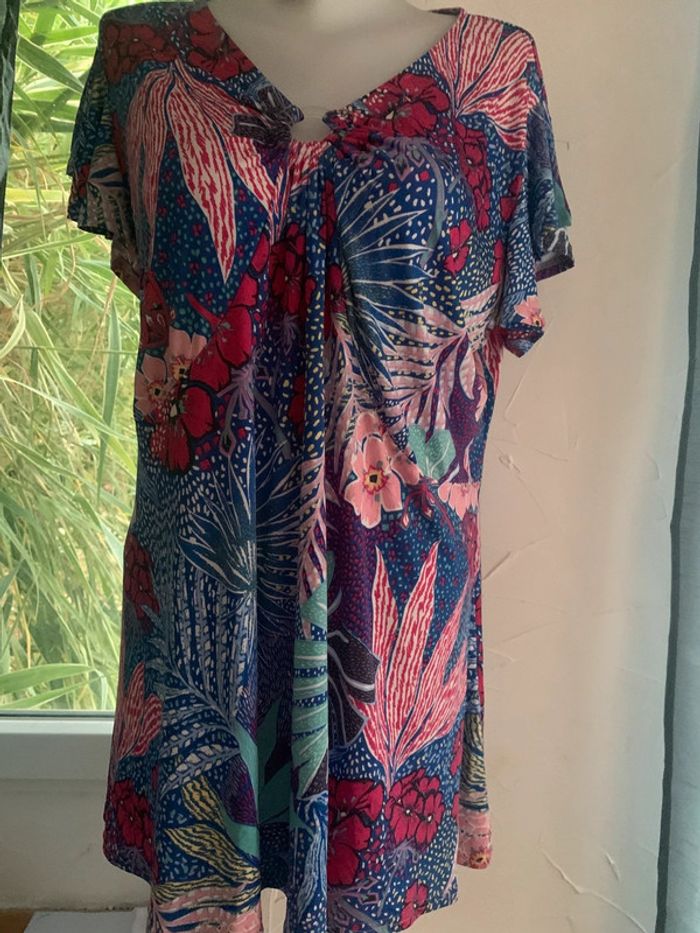 Blouse Afibel taille 46-48 colorée - photo numéro 6