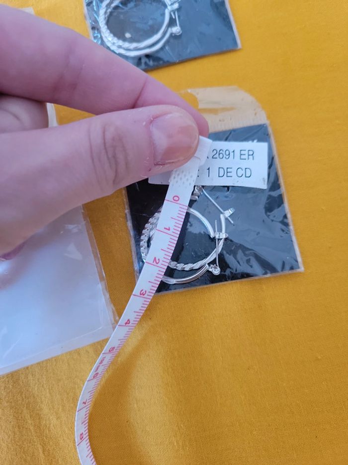 Lot paire de boucle d'oreilles percé perles créole pendentif - photo numéro 7