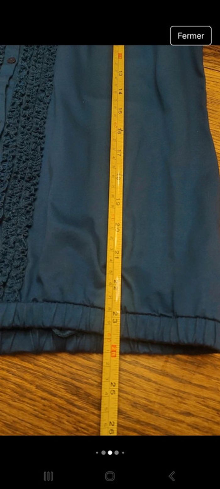 Blouse D'Auvry fr be M coul bleu trés bon état - photo numéro 7