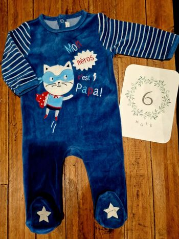 Pyjama velours 6 mois