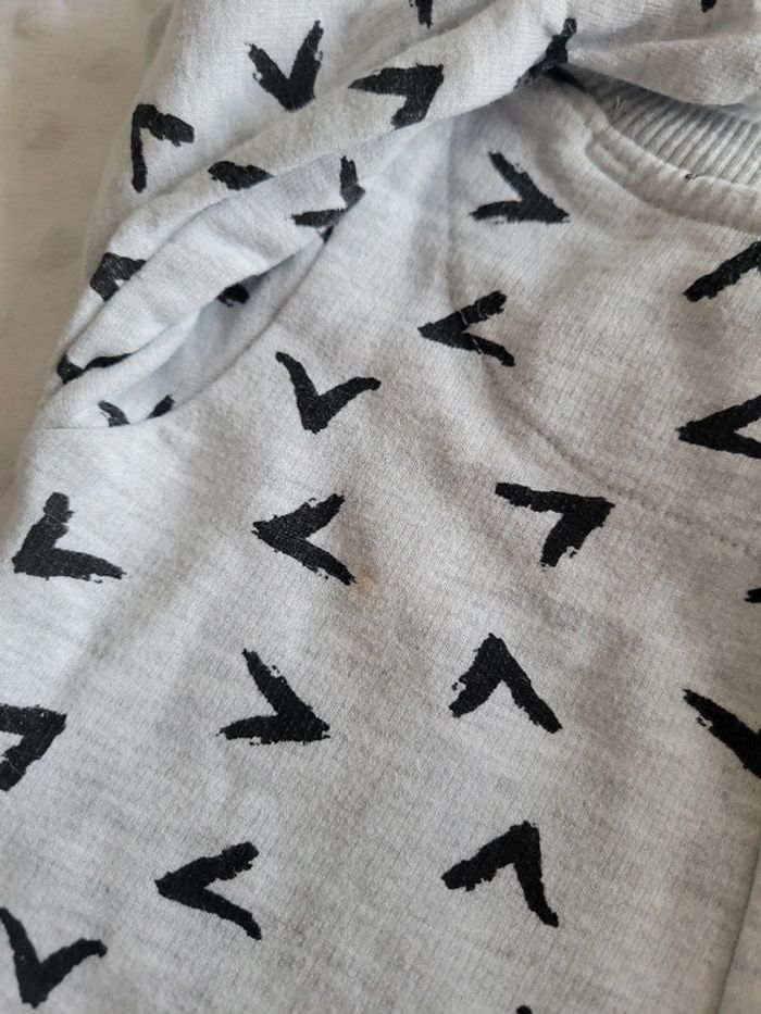 Pyjama 6 mois (62 cm) gris sans pieds – Look mixte - photo numéro 4