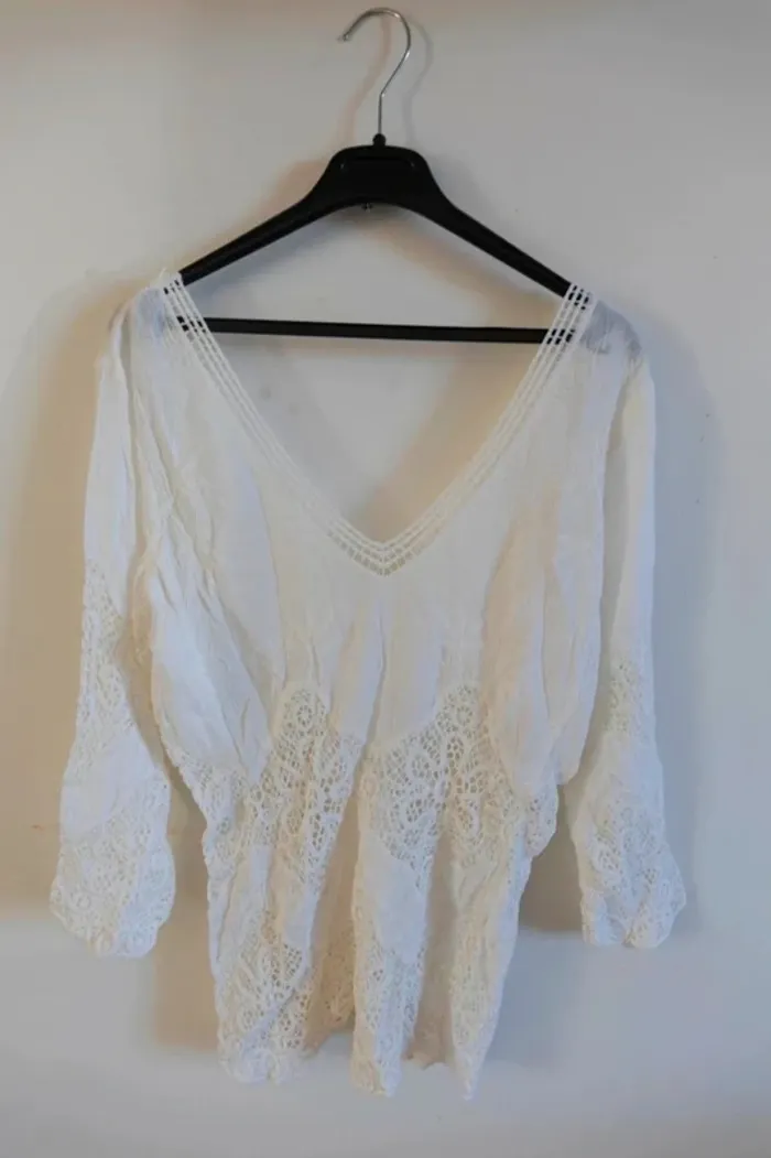 C49 blouse blanc Pull&Bear M