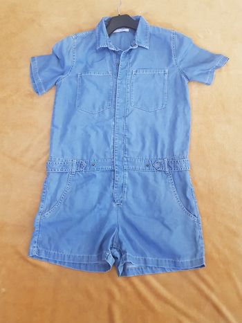 Combishort femme en jean souple