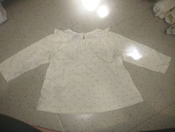 Haut blanc et doré neuf