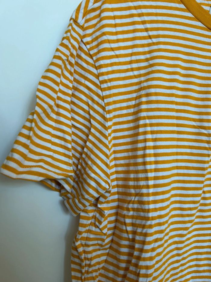 581 – t-shirt rayé jaune et blanc Tommy Hilfiger - photo numéro 6