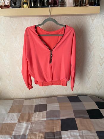 Superbe belle blouse rose taille unique