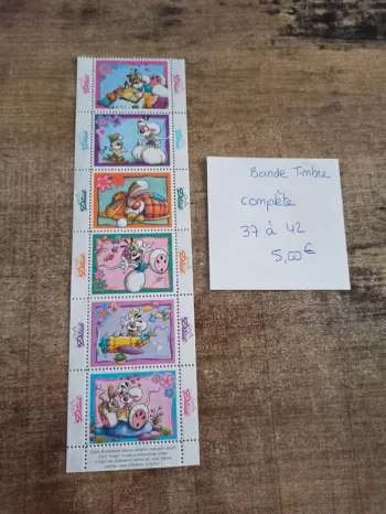 Bande de timbres complète Diddl 37 à 42 5,00€