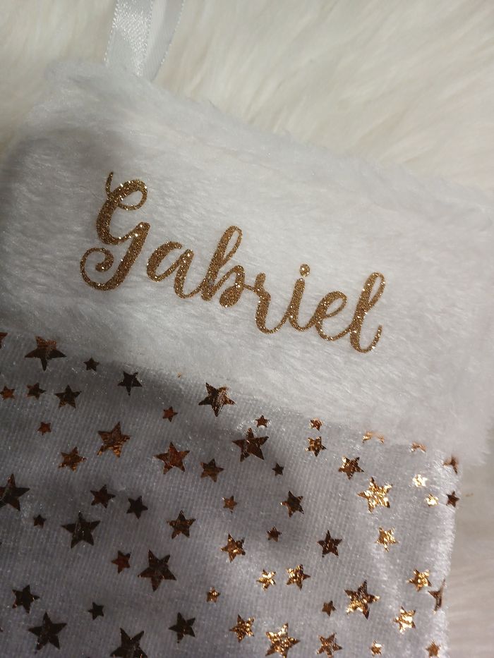 Chaussette Noël personnalisé gabriel - photo numéro 2