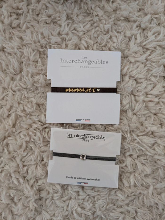 Lot de deux bracelets les interchangeables Paris