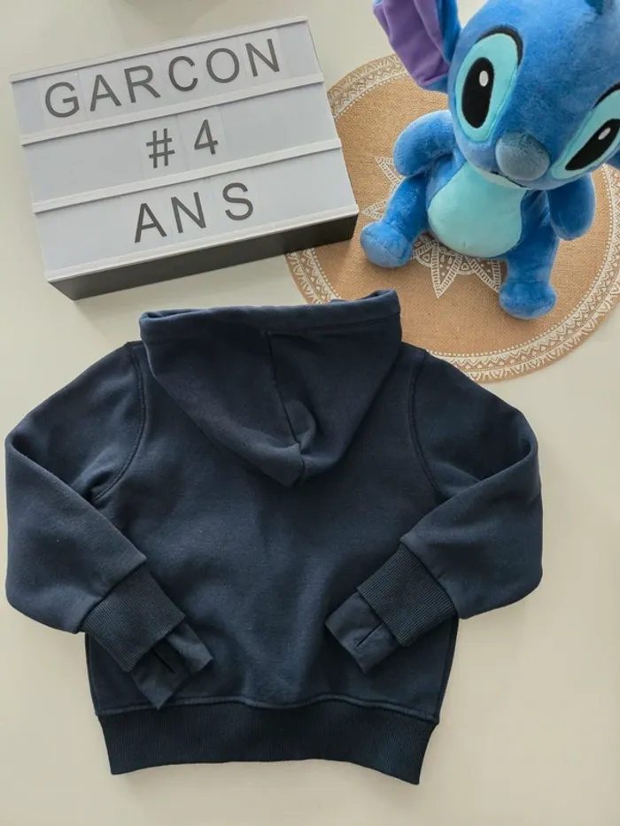 Veste zippée à capuche 4ans - photo numéro 4