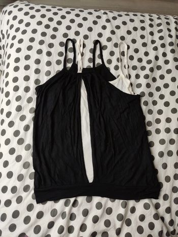 Débardeur bricoleur noir et blanc 38/40