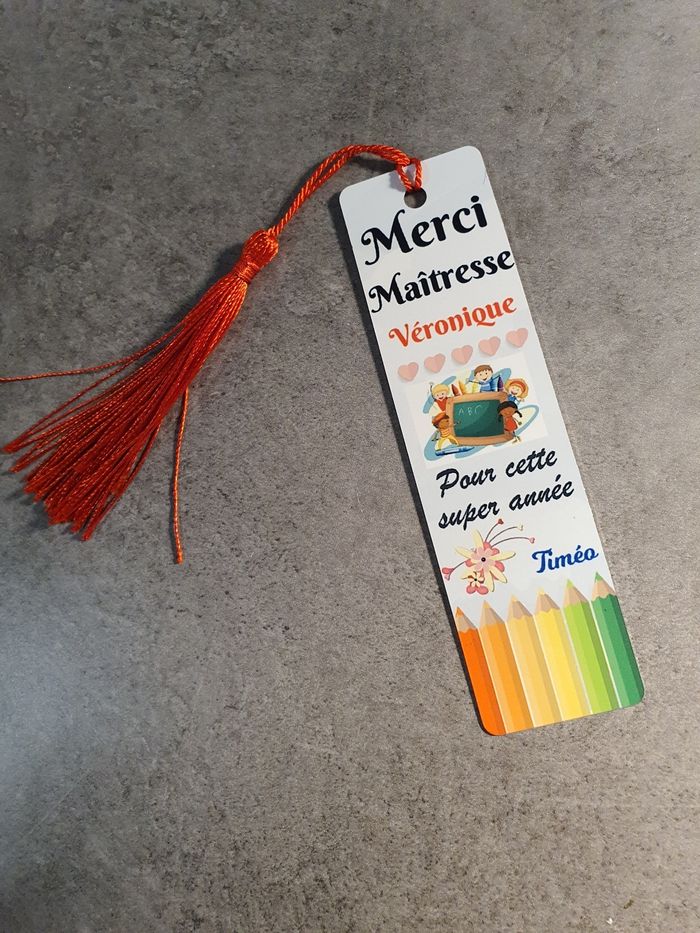 Marque page maîtresse