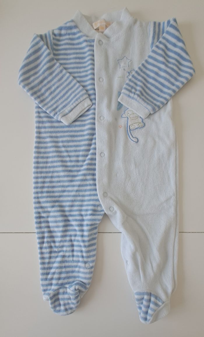 Lot de 6 pyjamas velours - Bébé Garçon - 6 mois - photo numéro 4