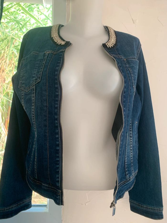 Veste en jean Mosquitos fantaisie taille 40 - photo numéro 5