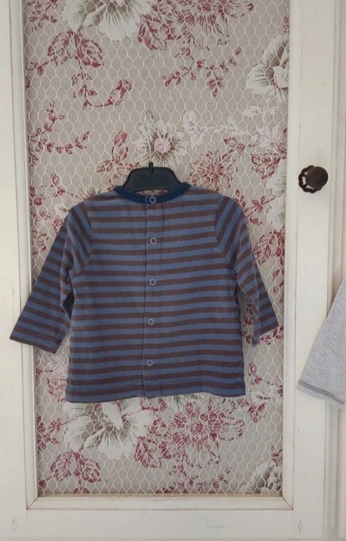 Lot de 2 hauts 6/9 mois 71 cm Vertbaudet et Sergent Major - photo numéro 5