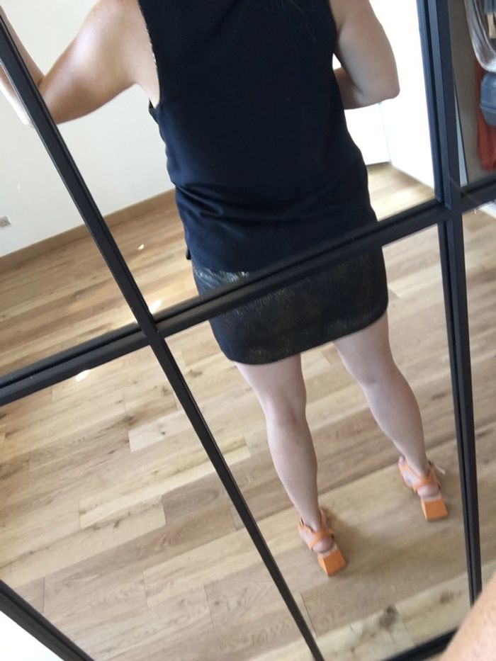 Petite robe noire et doré Promod - photo numéro 2